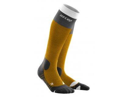 CEP Outdoorové podkolenky Light Merino sungold black dámské