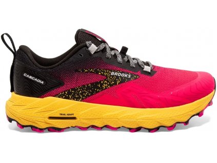 Brooks Cascadia 17 Diva Pink Black Lemon Chrome dámské (1)