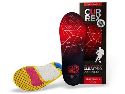 Currex CLEATpro sportovní vložky červené nízká klenba