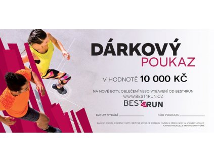 Dárkový poukaz Best4Run 10 000 Kč