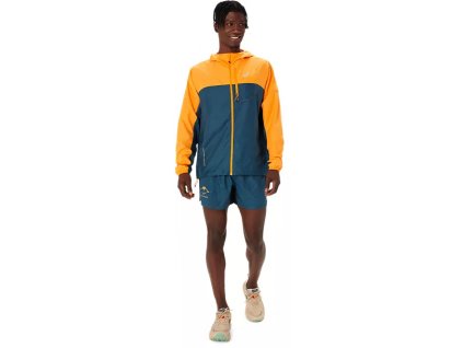 Asics Fujitrail Packable Windbreaker fellow yellow magnetic blue bundá pánská (1)