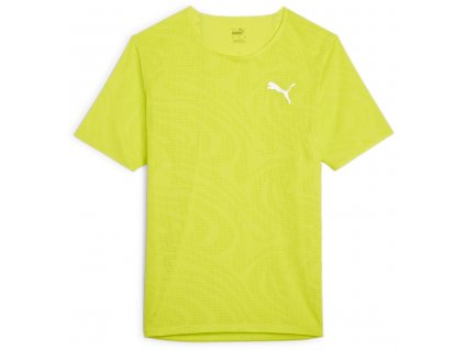 Puma Run Ultraspun Tee lime pow triko pánské (1)