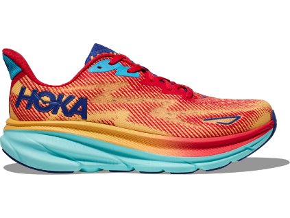 Hoka Clifton 9 WIDE cerise cloudless pánské (1)