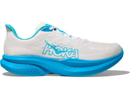 Hoka Mach 6 white skyward blue pánské (1)