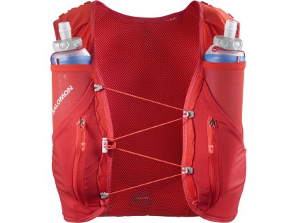 Salomon ADV Skin 12 Set flame scarlet haute red běžecká vesta (2)