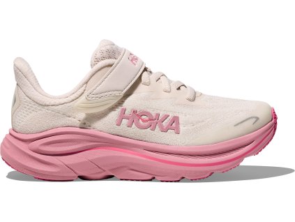 Hoka Clifton 10 Little Kids rose cream dried rose dětské (1)