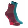 Inov-8 Trailfly Sock Mid 2pack teal purple ponožky