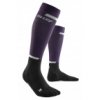 the run socks tall violet black wp20sr wp30sr front(1)