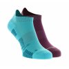 Inov8 Trailfly Sock Low 2pack teal purple ponožky