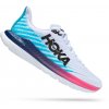 Hoka Mach 5 white scuba blue dámské (2)