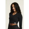 Craft Collective Rib Cropped LS triko dámské