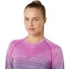 Asics Seamless LS Top bold magenta blue expanse triko dámské (3)