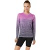 Asics Seamless LS Top bold magenta blue expanse triko dámské (6)