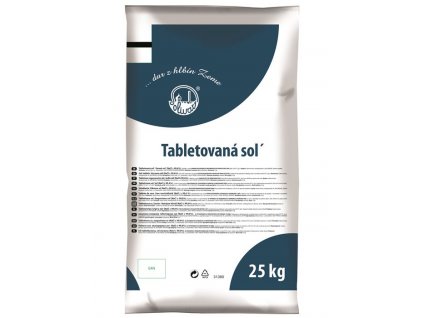 Regenerační tabletovaná sůl 25kg kulaté tablety pro změkčovače vody
