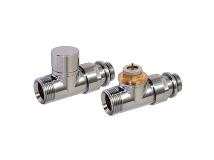 COMAP Termostatický ventil přímý a regulační šroubení, chrom COMAP D3805 1/2-3/4E 3805324