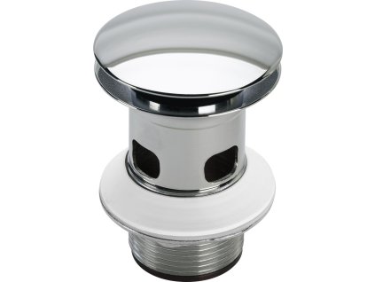 Viega výpusť umyvadlová doteková Klick kulatá s přepadem 5/4"x75mm chrom, mod.5433, 492 601