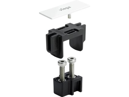 Viega Advantix Vario sada příslušenství pro napojení žlabu s krytkou bílá mod. 4965.50, 711 825