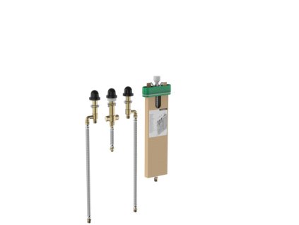 Hansgrohe   Základní těleso pro čtyřotvorovou baterii na okraj vany