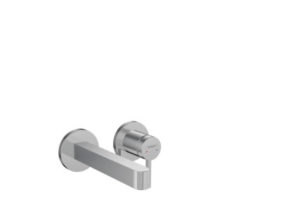 Hansgrohe Finoris CHROM Páková umyvadlová baterie pod omítku, pro montáž na stěnu s výtokem 16,8 cm