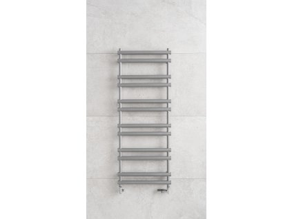 Radiátor Ulysses 700x1294mm barva Metalická stříbrná - lesk