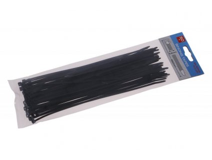 Vázací pásky černé 250 x 3,6mm 50ks v balení