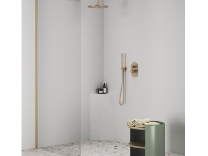 ES 065.20GB.O2.RB07E Podomítková baterie 2-cestná bez tělesa, grafit kartáčovaný