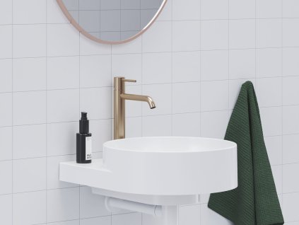 ES 014.21GB Umyvadlová stojánková baterie BeCool 250 mm bez výpusti, grafit kartáčovaný