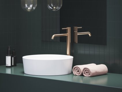 ES 015.21GB Umyvadlová stojánková baterie BeCool 340 mm bez výpusti, grafit kartáčovaný