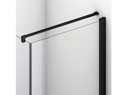 SanSwiss SOLINO Black Stabilizační vzpěra, lze zkrátit na míru, zeď-sklo, délka 1500 mm SMGS.06.1500