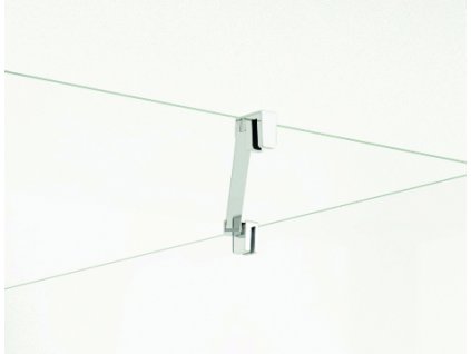 SanSwiss DIVERA Rohová vzpěra, lze zkrátit na míru, sklo - sklo, chrom, délka 500 mm D22EV2.10.500