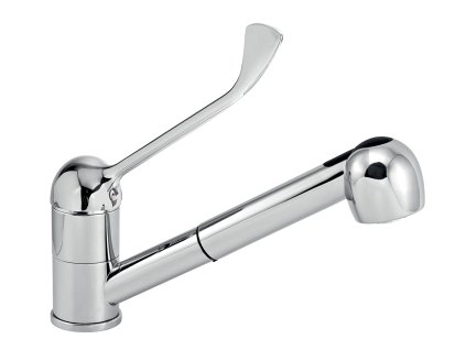 Dřezová teleskopická baterie lékařská páka Titania Lux chrom 91081L,0