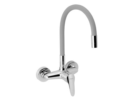 Dřezová baterie s elastickým ramenem 150mm, stříbrošedá-chr. 94480,0S
