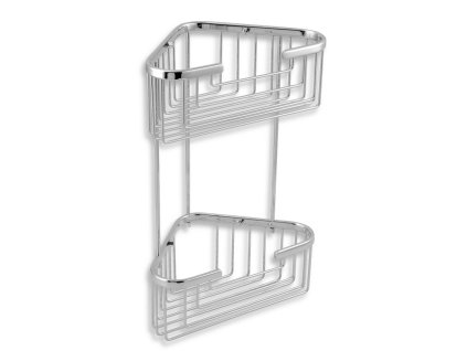 Dvojitá rohová police malá hluboká Drátěný program chrom 6078,0