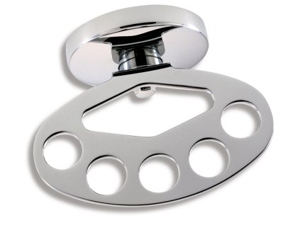 Držák kartáčů a pasty Metalia 1 chrom 6144,0