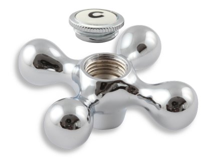 Rukojeť kříž kompletní studená chrom R/99100S,0