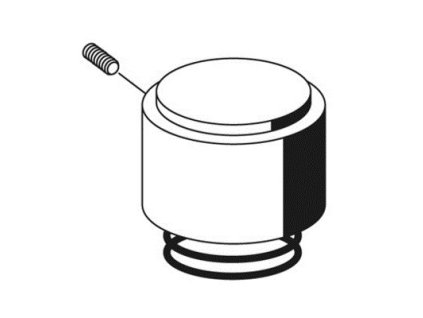 SCHELL ovládací tlačítko s pérkem pro tlakový splachovač WC EDITION chrom S230460699