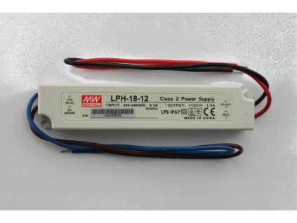 Síťový zdroj 230 V AC/12 V DC/18 W, IP67 AEZ320