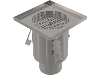 Průmyslová bodová vpust 150×150, nerez AISI 304 APR3-2110