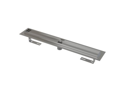 Podlahový žlab s okraje m pro perforovaný rošt, bez zápachové uzávěry APZ2001-1050