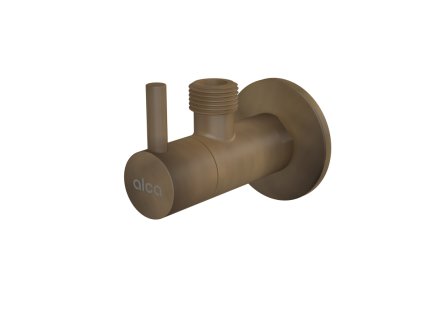 Ventil rohový s filtrem 1/2" × 3/8", kulatý, bronz-antic ARV001-ANTIC