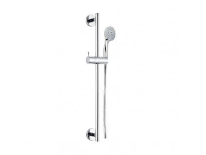 Sprchová souprava, pětipolohová sprcha, dvouzámková nerez hadice, stavitelný držák, plast/chrom CB900R