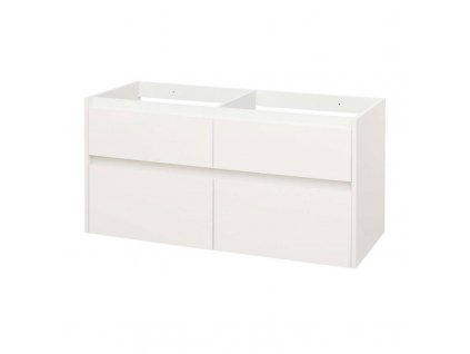 Opto, koupelnová skříňka 121 cm, bílá CN913S