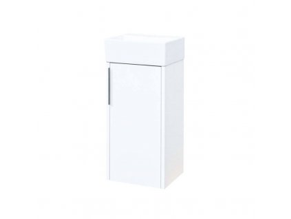 Vigo, koupelnová skříňka s keramickým umývátkem, 33 cm, bílá CN350