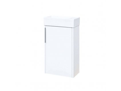 Vigo, koupelnová skříňka s keramickým umývátkem, 41 cm, bílá CN340