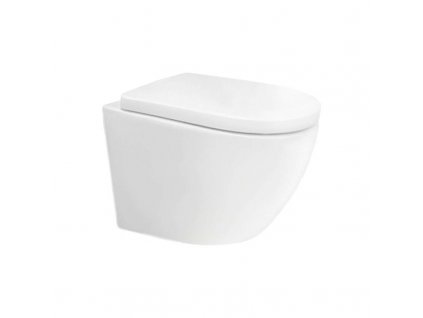 WC závěsné kapotované, Smart Flush RIMLESS, 495x360x370, keramické, vč. sedátka CSS115SN VSD82T2