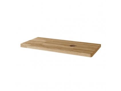 Siena, koupelnová deska na skříňku, dub masiv, 80 cm, L/P, asymetrická, s výřezem na skříňku 60 cm CN481DA