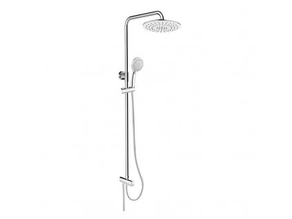 Sprchový set s tyčí, hadicí, ruční a talíř. kulatou sprchou, bílá CB95001SW1