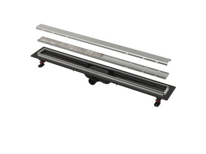 Podlahový žlab s nerezovým okrajem pro oboustranný rošt APZ20-650