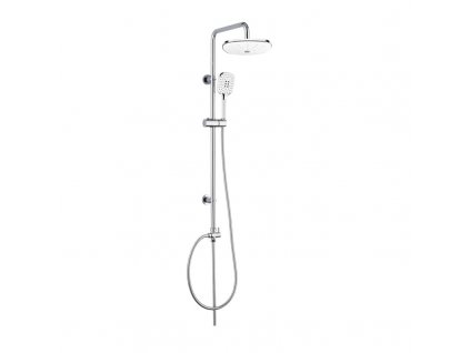 Sprchový set Sonáta s tyčí, hadicí, ruční a talířovou bílou sprchou CB60101SPA