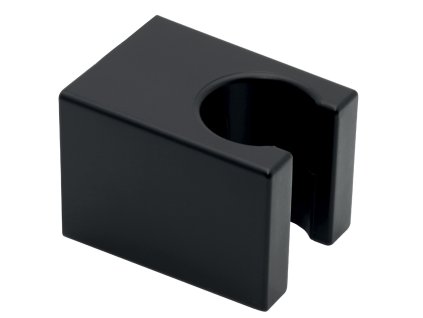 Držák sprchy hranatý pevný, černý D/CUBE,5